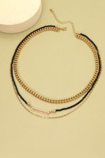 Seed Bead Necklace - Black