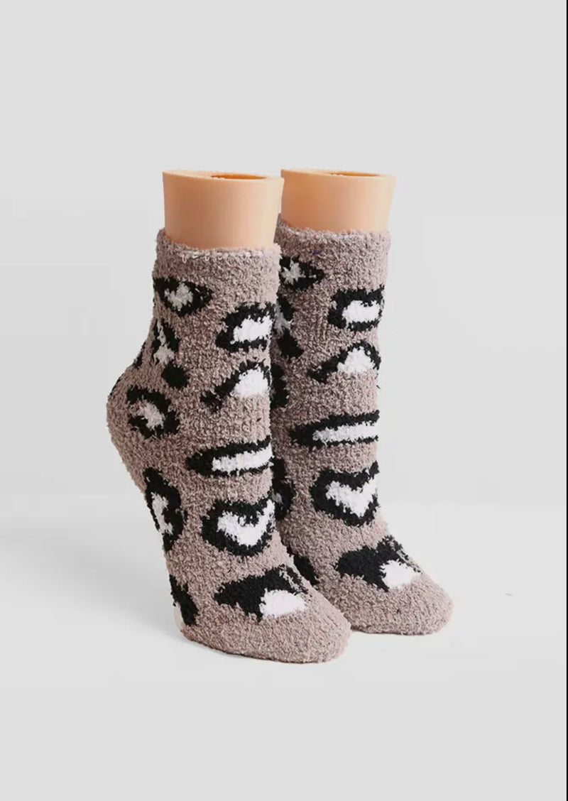 Leopard Crew Socks