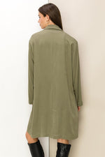 Button Front Oversized Coat