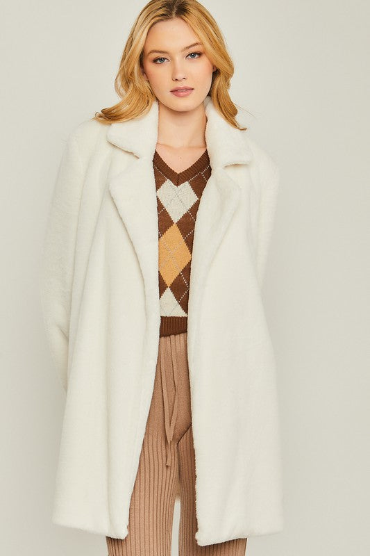 Woven Teddy Coat