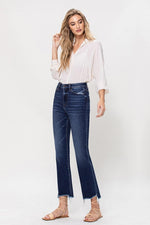 Vervet Distressed Hem Kick Flare Jeans