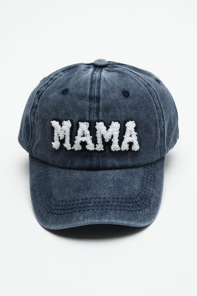 Washed Denim Mama Cap