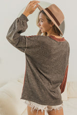 Two Tone Knit Top