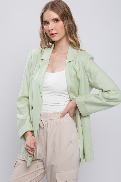 Aloe Linen Blazer