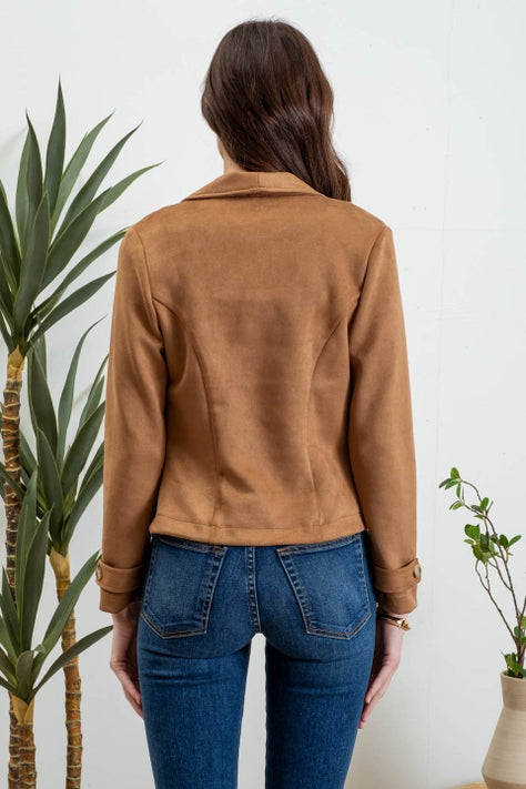 Suede Moto Jacket