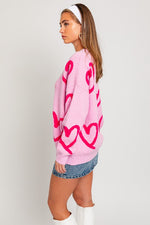 Heart Printed Sweater