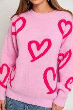 Heart Printed Sweater