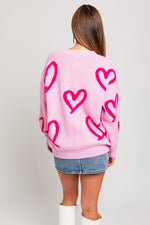 Heart Printed Sweater