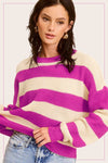 Striped Loose Fit Sweater