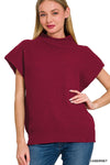 Cabernet Mock Neck Sweater