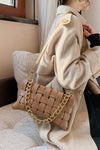 Woven Shoulder Bag - Mocha