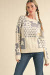 Knit Patchwork Sweater