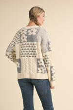 Knit Patchwork Sweater