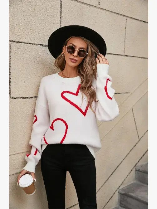 Hearts Sweater