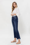 Vervet Distressed Hem Kick Flare Jeans