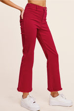 Red Flare Denim