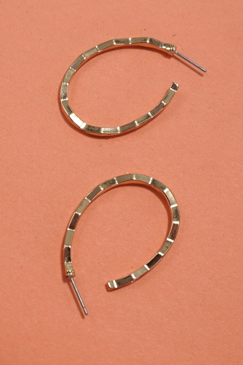 Textured Hoop Earrings