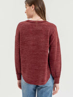 Wine Knit Top