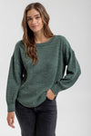 Forest Green Knit Top