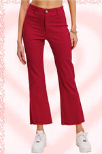 Red Flare Denim