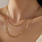 Double-Layered Chain Necklace