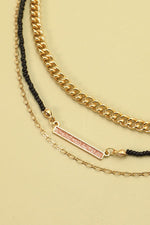 Seed Bead Necklace - Black