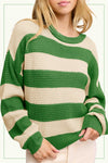 Matcha Striped Sweater