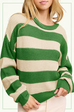 Matcha Striped Sweater