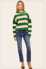 Matcha Striped Sweater