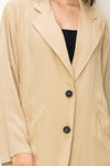 Button Front Oversized Coat