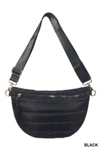 Puffer Crossbody -  Black