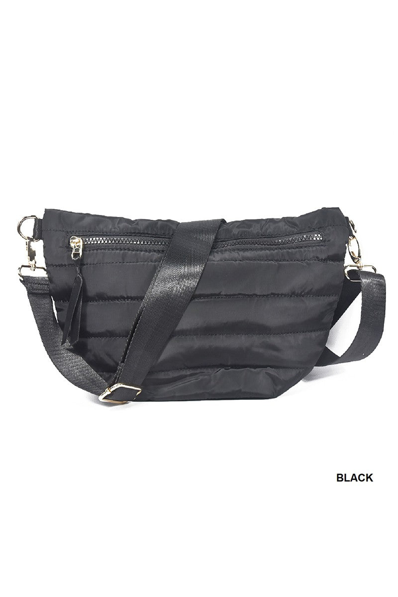 Puffer Crossbody -  Black