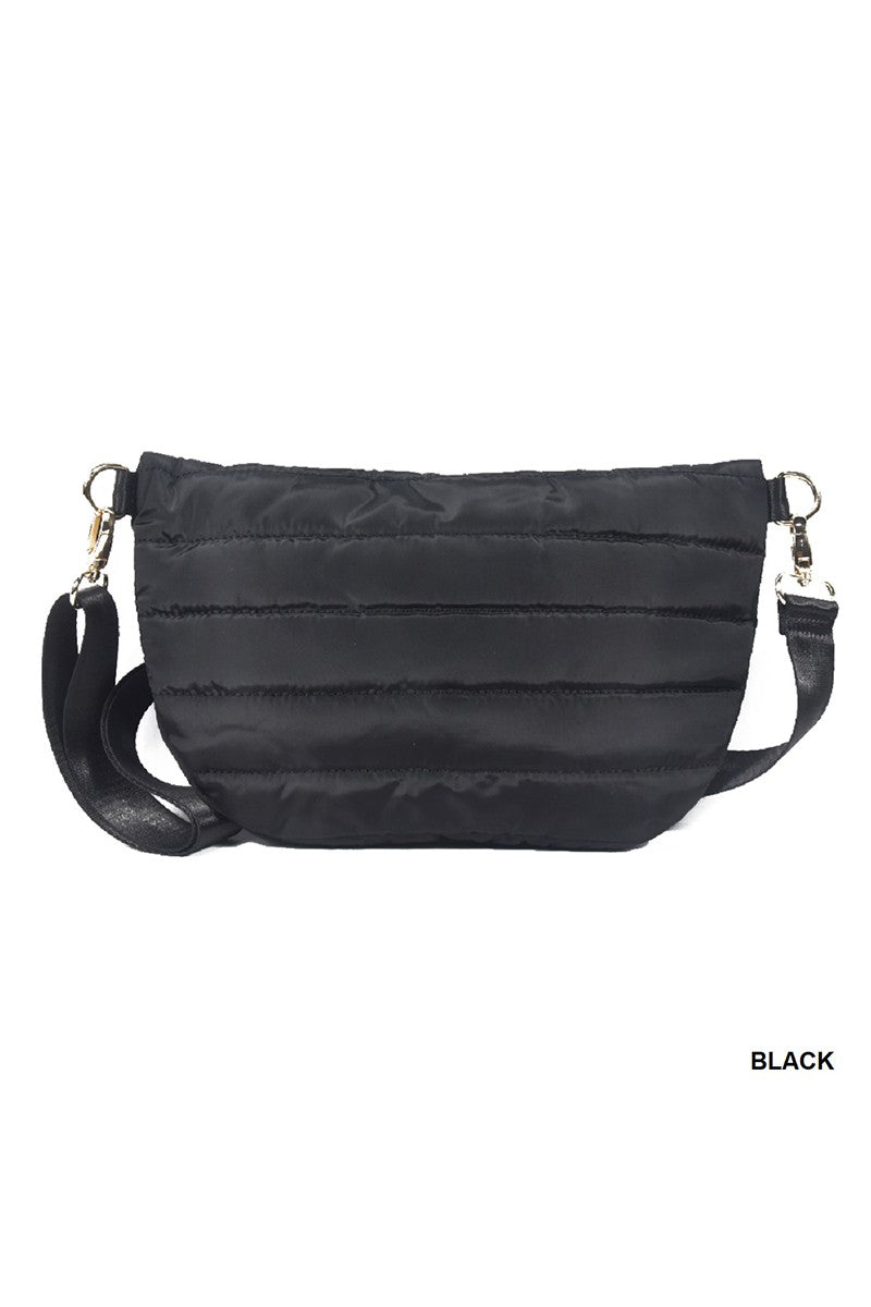 Puffer Crossbody -  Black