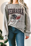 Nebraska Football Mineral Sweatshirt