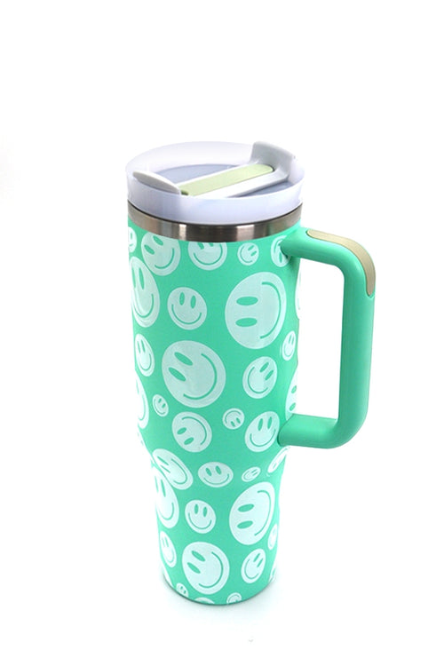 Mint Smiley Tumbler