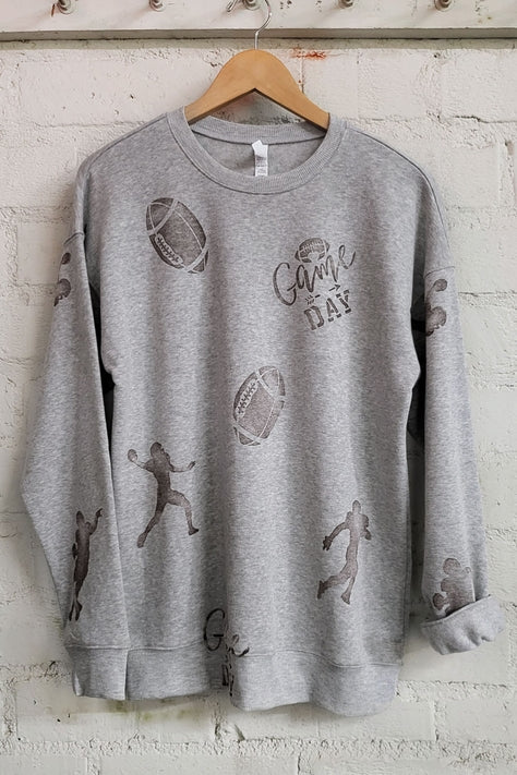 Stamped Game Day Sweatshirt