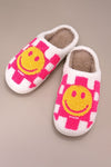 Plush Smiley Slippers