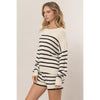 Striped Sweater and Shorts Set