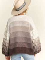 Coffee Ombre Cardigan