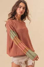 Cinnamon and Sage Sweater