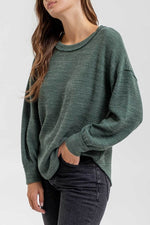 Forest Green Knit Top